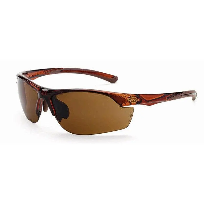 Fashion Wrap Around Sunglasses with Brown Frame, Anti UV Eyewear with 99% Sun Protection, Secure Rubber Grips, Stylish Accessories for the Beach, Anti Uv Glasses, Sun Protective Sunglasses, 99% Protection From Uv Rays