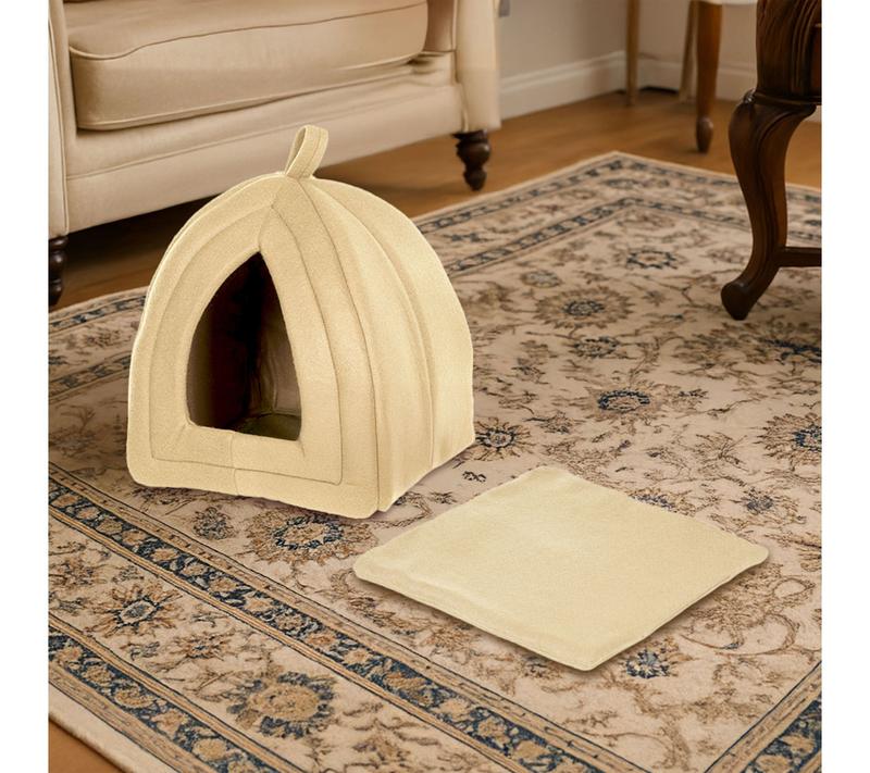 Petmaker Cat House Indoor Pet Tent with Removable Foam Cushion