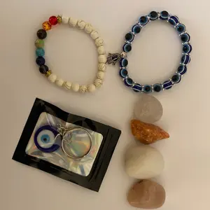 Gemstones & bracelet