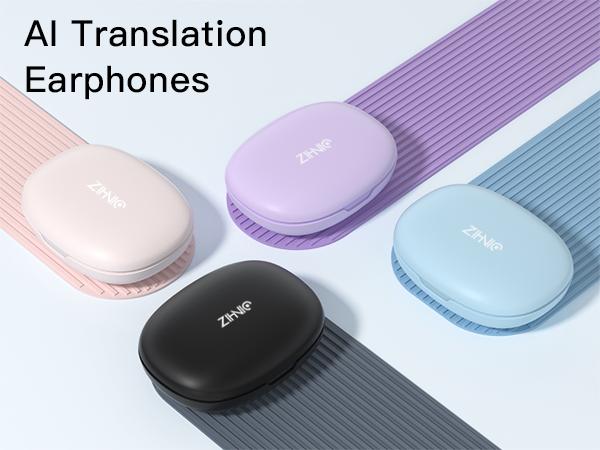 ZIHNIC S11 AI Translation Earbuds 2026 New Model, Real-Time Voice Translator in 200+ Countries & 156Languages via App, Bluetooth 5.4, IPX5 Waterproof, HiFi Sound, Wireless Earphones for Travel & Sports