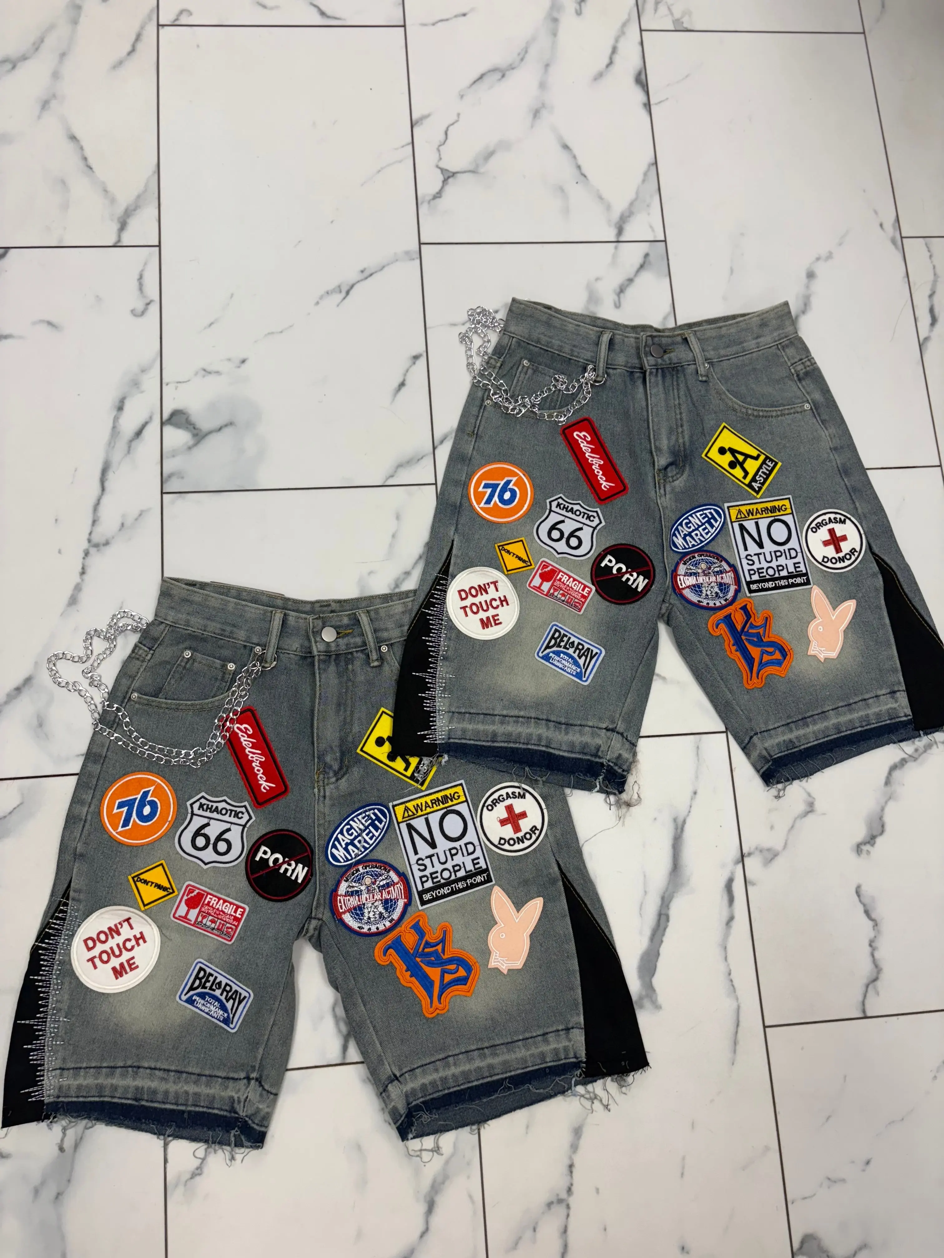 Patched jorts