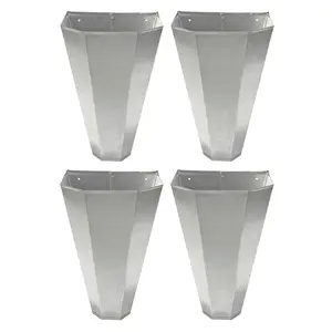 Little Giant RC2 Galvanized Steel Medium Poultry Restraining Cone, (4 Pack)