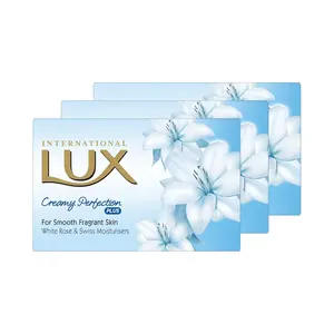 LUX International Creamy Perfection Soap With Swiss Moisturizers & Delicate White Flower Scent - 75 g (Pack of 1)