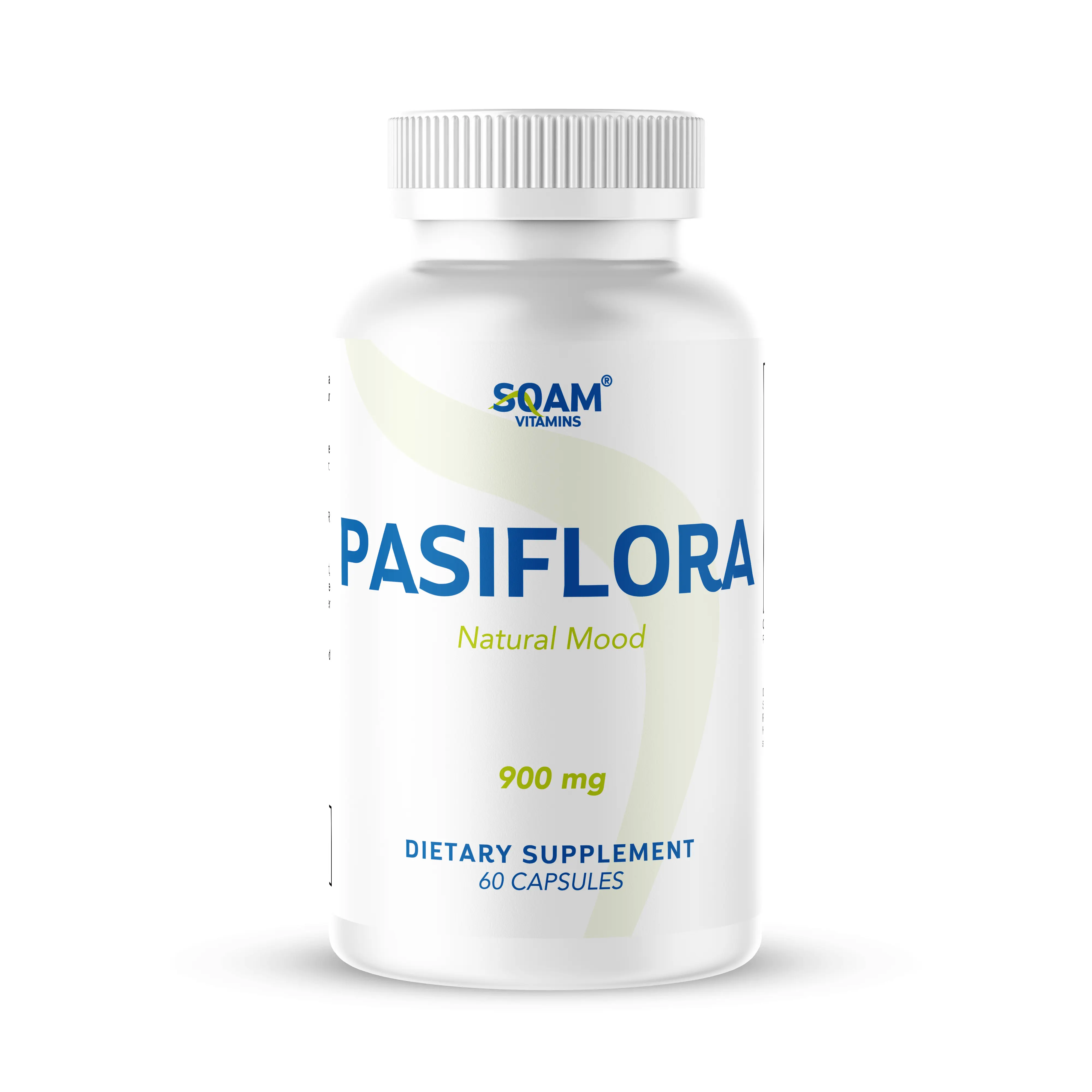SoamPasiflora x 60 Capsules - Valerian Root, Chamomille, PassionFlower Dietary Supplement for 900 MG - SOAM VITAMINS