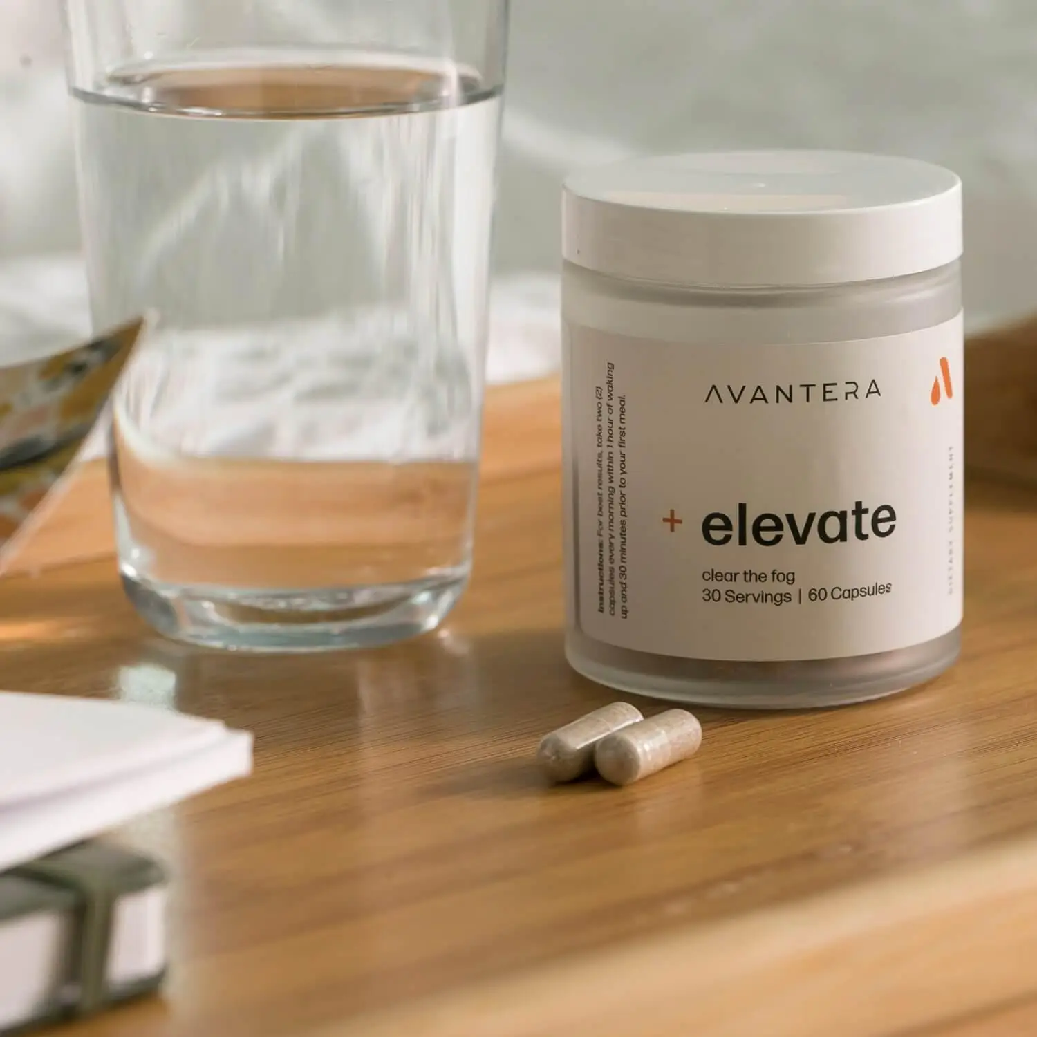 Elevate by Avantera | Daily Premium Nootropic Supplement for Energy and Focus (6...
