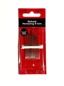 Richard Hemming & Son -- Hand Sewing Needles -- Sharps -- Size 1/5