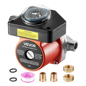 【Father's Day gift】VEVOR Hot Water Recirculating Pump, with Timer, 10 GPM Instant Recirculation Pump Kit, Circulation Circulator System, 0.13 HP AC 110-120V, NPT 3/4 in to NPT 1/2 in Connector, for Solar Water Heater