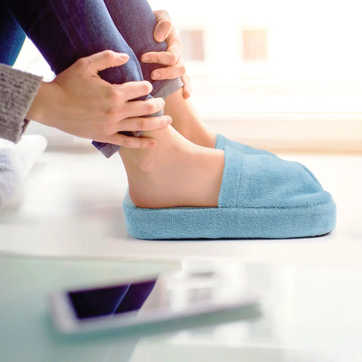 Plush Foot Massager Pillow – Soft Relaxation Cushion for Tired Feet | Cozy Foot Rest for Home & Office