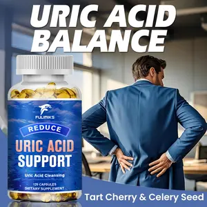 Fulimiks Uric Acid Support Complex with Tart Cherry & Celery Seed – 4:1 Extracts Plus Chanca Piedra, Green Coffee Bean & Vitamin B6 – Promotes Healthy Uric Acid Levels, Supports Kidney Function & Joint Health– Dietary Supplement