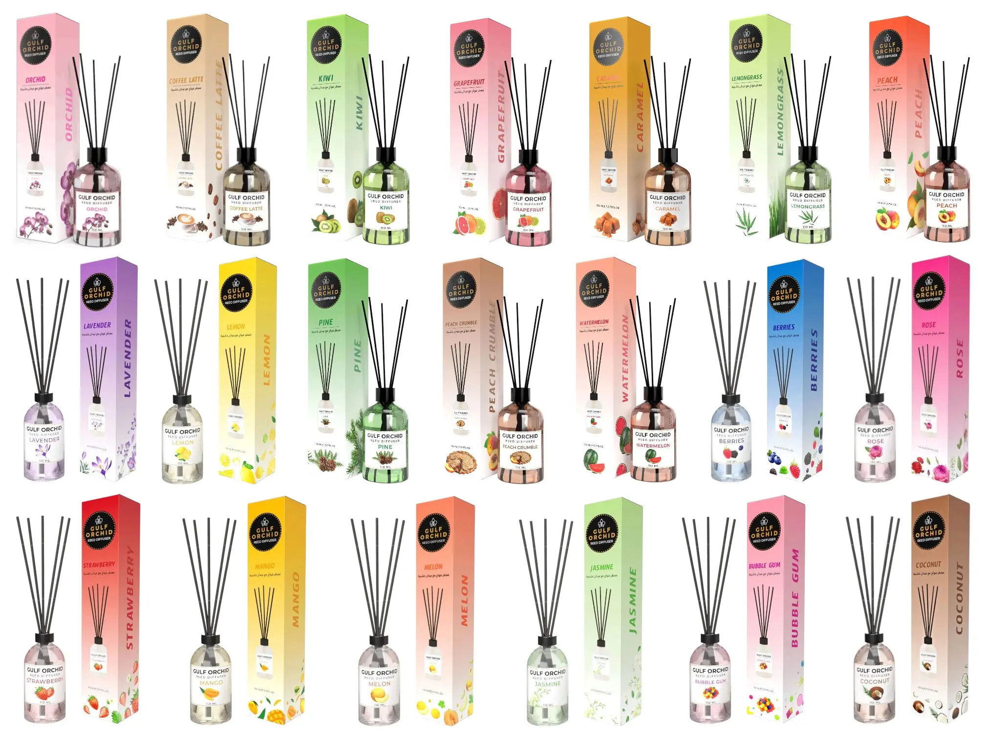 110ml Gulf Orchid Reed Diffuser