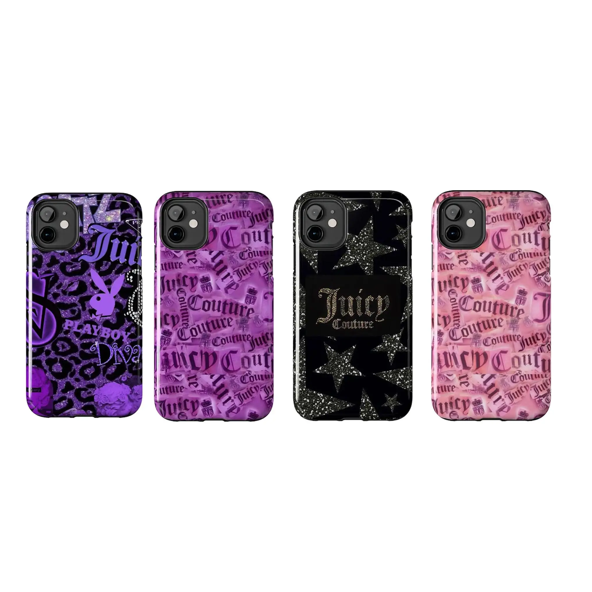 Juicy Monogram Themed Phone Case Premium Matte Texture, Protection, Shockproof, Anti-Drop, Anti-Fingerprint For IPhone 17-11, Pro Max, Pro Plus, and Samsung S25-22 Protection Safety