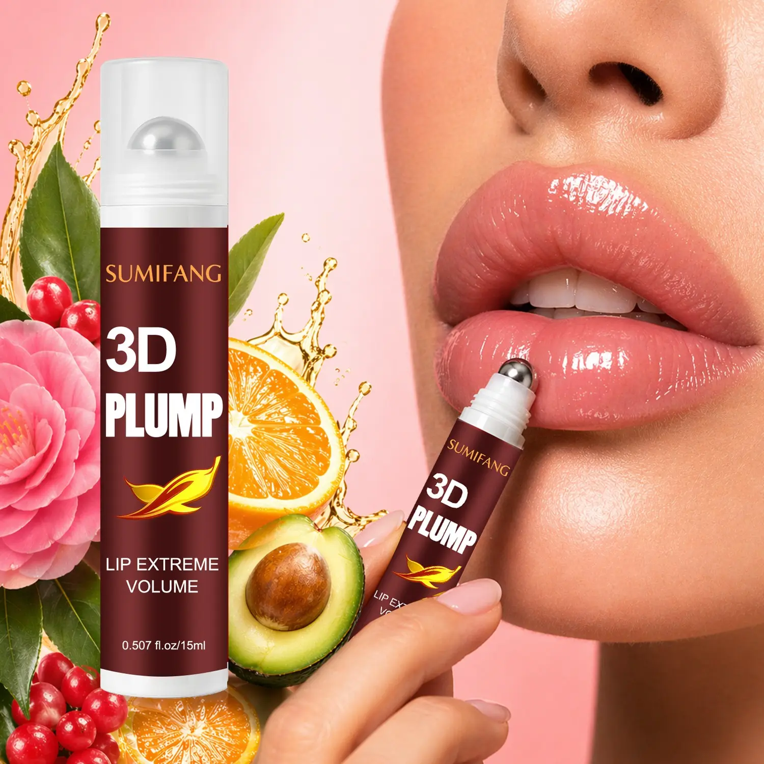 Vitamin C Lip Essence, Salicylic Acid Gentle Exfoliation, Hyaluronic Acid Moisture Lock, Plump and Long-Lasting Shine, Extreme Lip Plumper, Juicy Lip Balm, Lip Care, Perfect Gift for Best Friend