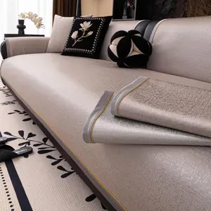 Luxury Italian Leather Sofa Cover, Custom Full Coverage Dustproof Anti-Slip Couch Protector, High-End Living Room Furniture Protection