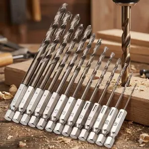 M35 Cobalt Steel Industrial Drill Bit Set, High-Speed HSS-Co Twist Drill Bits 1.5-6.5mm Precision, 1/4" Hex Shank for Stainless Steel, Metal, Aluminum. Professional Tool for Drilling, Machining, Electric Drill, Durable Anti-Break Bits.