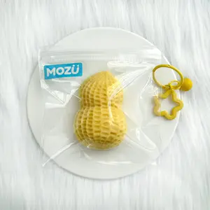 [Classic Squish Texture] taba squishy Peanut, Fidgets Toy for Stress Relief & Fun – Perfect for Party, Birthday, Holiday & Christmas Gifts – Silicone Material [120g]