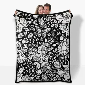 Color-Fillable Flannel Blanket Creative Art Craft Suitable for Children and Adults Holiday Gift Blankets