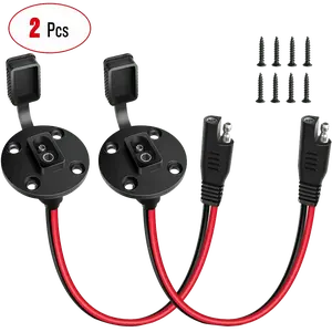 Nilight 12AWG 2-Pack SAE Power Socket Sidewall Port fathersdaygift
