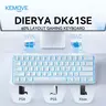 DIERYA DK61SE Ergonomic Mechanical Keyboard with Independently Developed TMKB Linear Red Switches, Detachable USB-C Type, N-Key Rollover, Illuminated Design, Gaming PC Accessories for Linux Computers, Gamers’ Gift