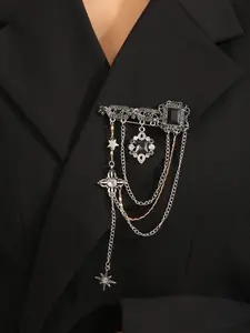 Elegant Rhinestone Brooch Pin – Sparkling Crystal Decor Accessory for Women’s Blazers, Dresses, Scarves, Bags or Special Occasion Outfits