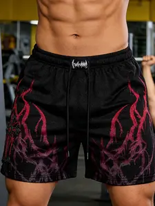 Summer Men's Sport Quick-Dry Fitted Casual Fitness Athletic Shorts, Drawstring Sports Shorts, Breathable and Elastic for Running Training Streetwear Gym Wear