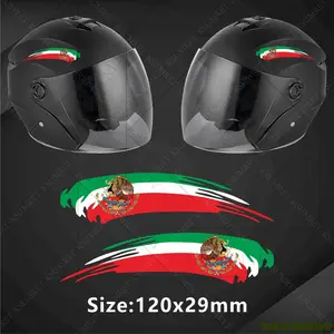 Flag Stickers Set, 1 Pair, Suitable for Motorcycles & Helmets Decoration, Enhance Your Ride Style, Perfect Gift Idea