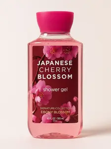 Ebony Blossom Japanese Cherry Blossom Shower Gel - 10 fl oz, Non-Toxic, Melanin-Friendly, Aloe Vera & Vitamin E, Floral-Fruity Scent, Cruelty-Free