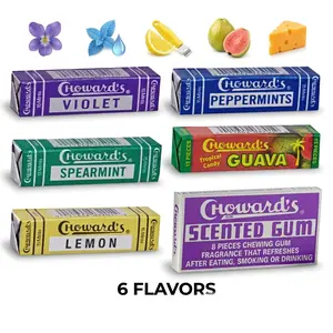 Chowards Mints & Gum Combo Deal 6 Flavors Free-Shipping (6 Single Packs)