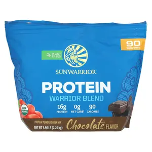 Sunwarrior Warrior Blend, Protein, Chocolate, 4.96 lb (2.25 kg)