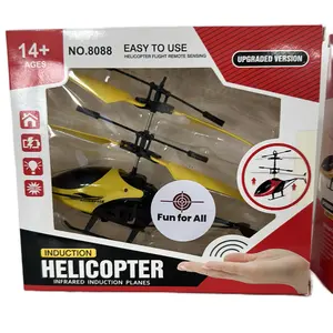 Induction Helicopter Remote Sensing Planes - Fun for Ages 14+ with Yellow & Black Design, Easy to Use, Induction Technology . Controlled using motion sensor, simply place your hand under the drone and watch it suspended mid air.