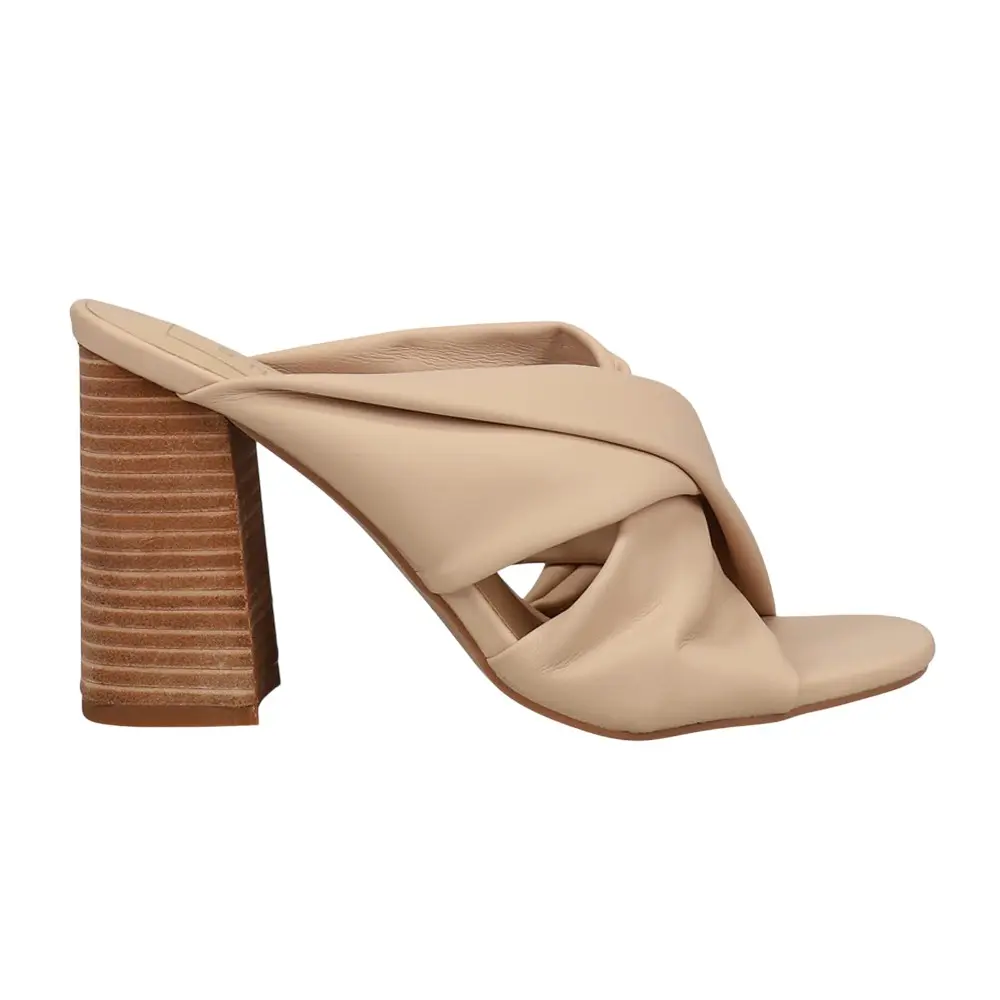 Shu Shop Womens Fiji Block  Casual Sandals Casual High Heel 3" & Up - Beige
