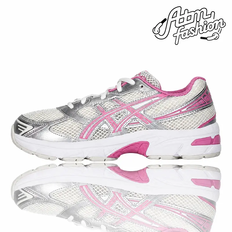ASICS Gel-1130 Cream Sweet Pink (GS) 1204A168-100 Youth Authentic Shoes Footwear Sneaker Trainer Comfortable Walking Fashion Trending Gift