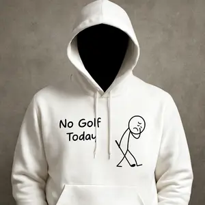 [Flash Sale Up To 50%] No Golf Today Funny T-Shirt, Golf Humor Shirt, Sad Golfer Meme Tee, Casual Golf Lover Gift
