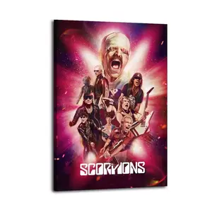 Scorpions Great Wall Art, Canvas Poster, Cute And Vibrant Poster for Bedroom, Dorm, A Perfect Gift Idea for New Year Home Decor