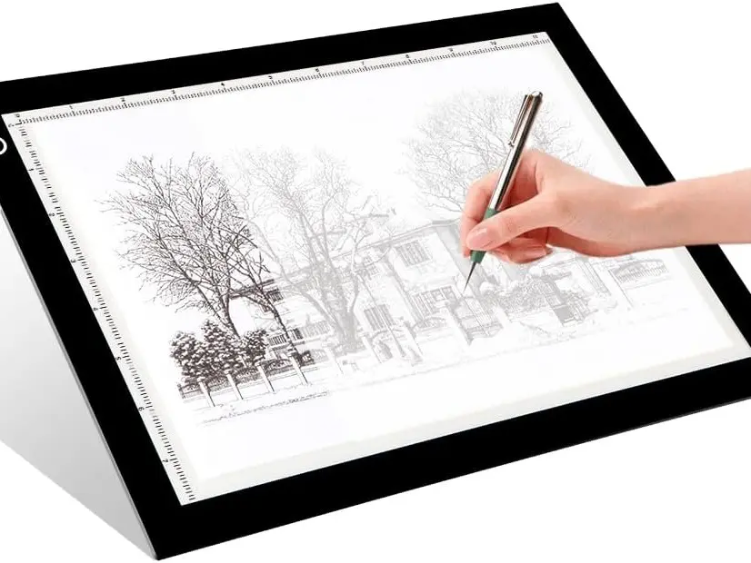 A4 LED Copy Board Light Tracing Box, Adjustable USB Power Artcraft LED Trace Light Pad for Tattoo Transferring, Drawing, Sketching, Animation, Stenciling, Diamond Art Painting Accessories