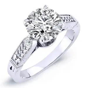 Heath - Round Moissanite Engagement Ring