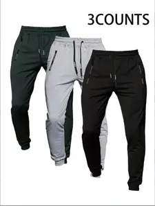 Men's Outdoor Sports Fashion Breathable Jogger Pants Set, Casual All-Season Wear, Comfortable & Versatile Design, Perfect for Daily Use
