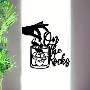 Whiskey Glass Metal Wall Art, Whiskey Bar Wall Decor, Home Bar Decoration, Bar Art, Gift for Whiskey Lovers, Home Balcony Decoration, Poster