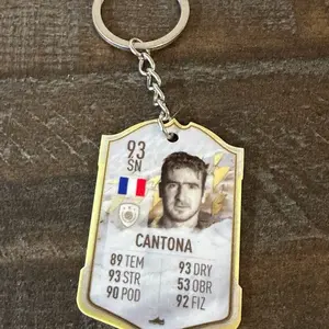 Legend France Eric Cantona keychain