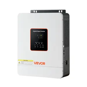 【FathersDayGift】 VEVOR 3000W Energy Efficient Hybrid Solar Inverter, 24V DC to 230V AC Pure Sine Wave Charger, Built-in 80A MPPT Solar Controller, Compatible with Lead Acid & Lithium Batteries, for Home & Off-Grid Use, Energy Efficient Inverter
