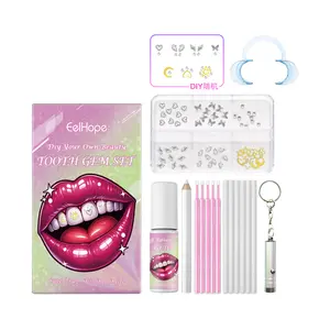 Eelhope DIY Fashionable Dental Gem Set with Acrylic Methacrylate & Vinyl for Oral Whitening Personalized Beauty Decoration Uv