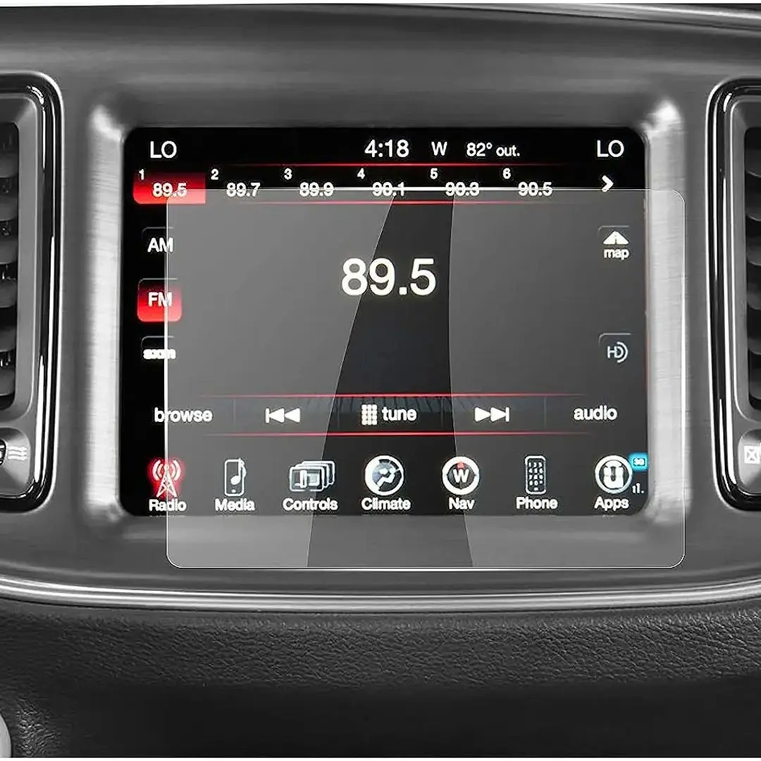 for Dodge Challenger 2015-2023, 8.4 Inch Car GPS Navigation Tempered Glass Screen Protective Film Protector