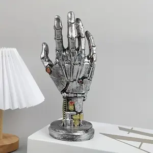 Punk 3D Game Controller Stand - Robot Hand-Shaped Storage Box, used for storing controllers, phones, keys, sci-fi style desktop organizer, cool tech gift