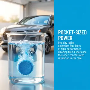 FAOGO Car Lounge Windshield Washer Fluid Tablets  Tablets for Gallons of Powerful Cleaning with Eco-Friendly Design & Compact Storage Car Detailing Accessories Car Detailing Products Car Detailer Car Care Detailer