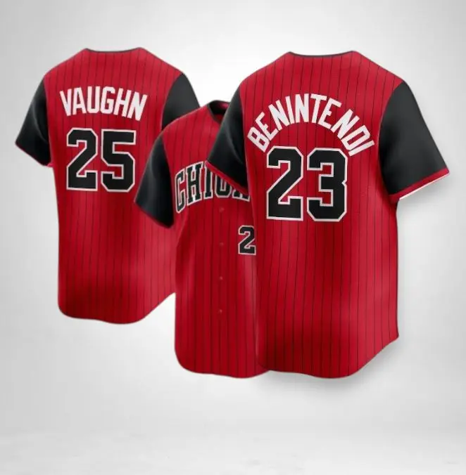 Chicago-Style Player #23#25 Sports Button-Up Shirt, Limited Edition Stadium Look #BaseballJersey #CityConnectStyle #Sportswear #BaseballStyle #Streetwear #FanStyle
