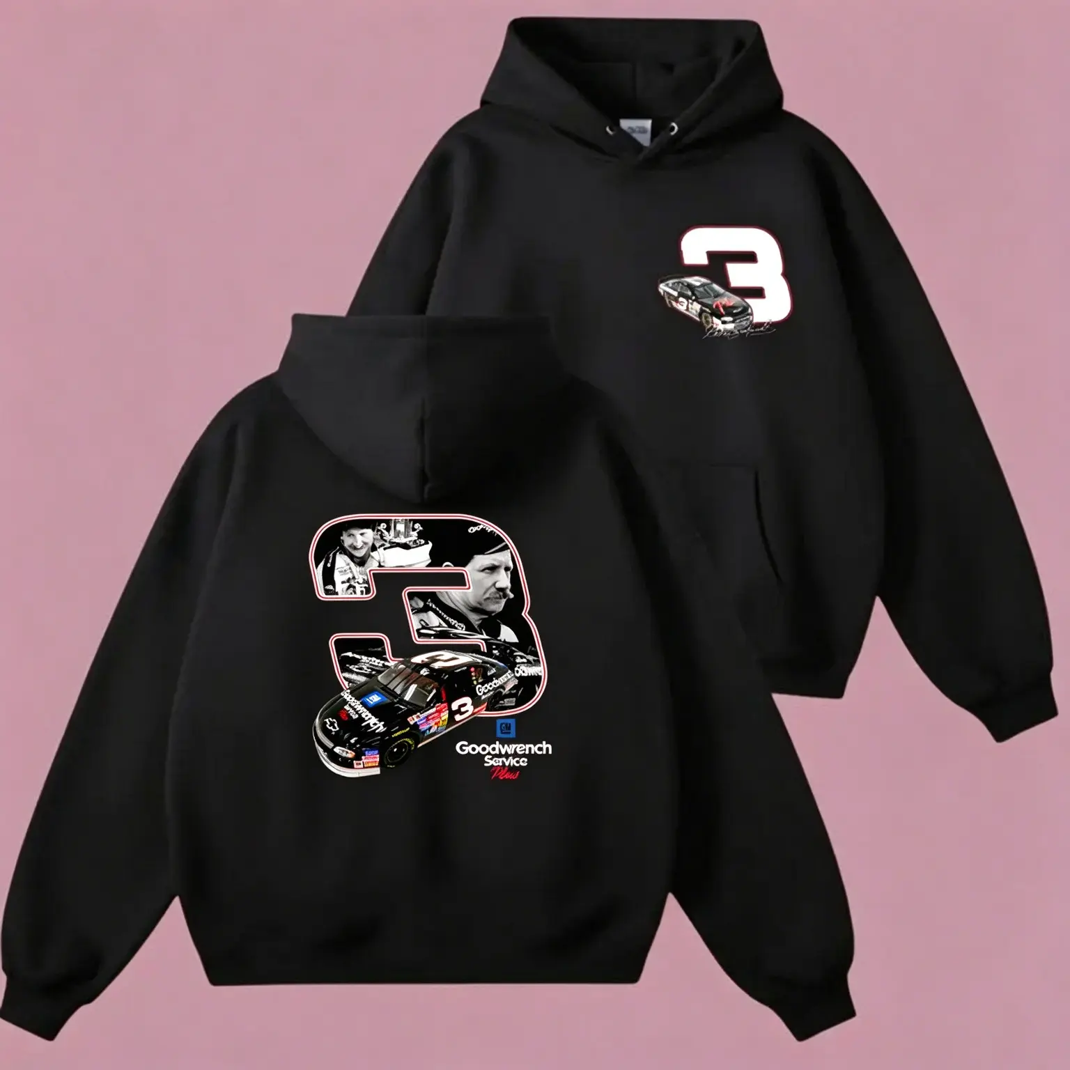 Dale Earnhardt 03 Hoodie, Nascar Vintage Style Unisex Sweater, Lovers Racing, Streetwear Pullover, Full Size, Full Color