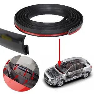 Yitape Car H-Type Windshield Trim 1.7m Extended, Strong Adhesive Plastic Sealing Strip, Soundproof Dustproof High Temperature Resistant, Vehicle, Car Accessories