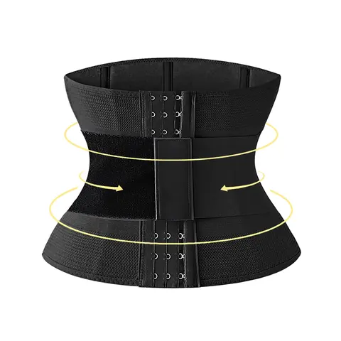 Women Waist Trainer Corset Women's Adjustable Hook & Eye Design Girdle,Velcro Design High Stretch Waist Cincher, Ladies Tummy Control Shaper