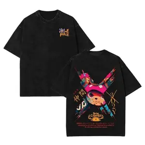 Limited Tony Tony - One. Piecee Vintage Washed Tee 90s, Unisex Oversized Anime Manga Washed Lightweight Cotton T-Shirt, Gift For Anime Fan, Anime shirt