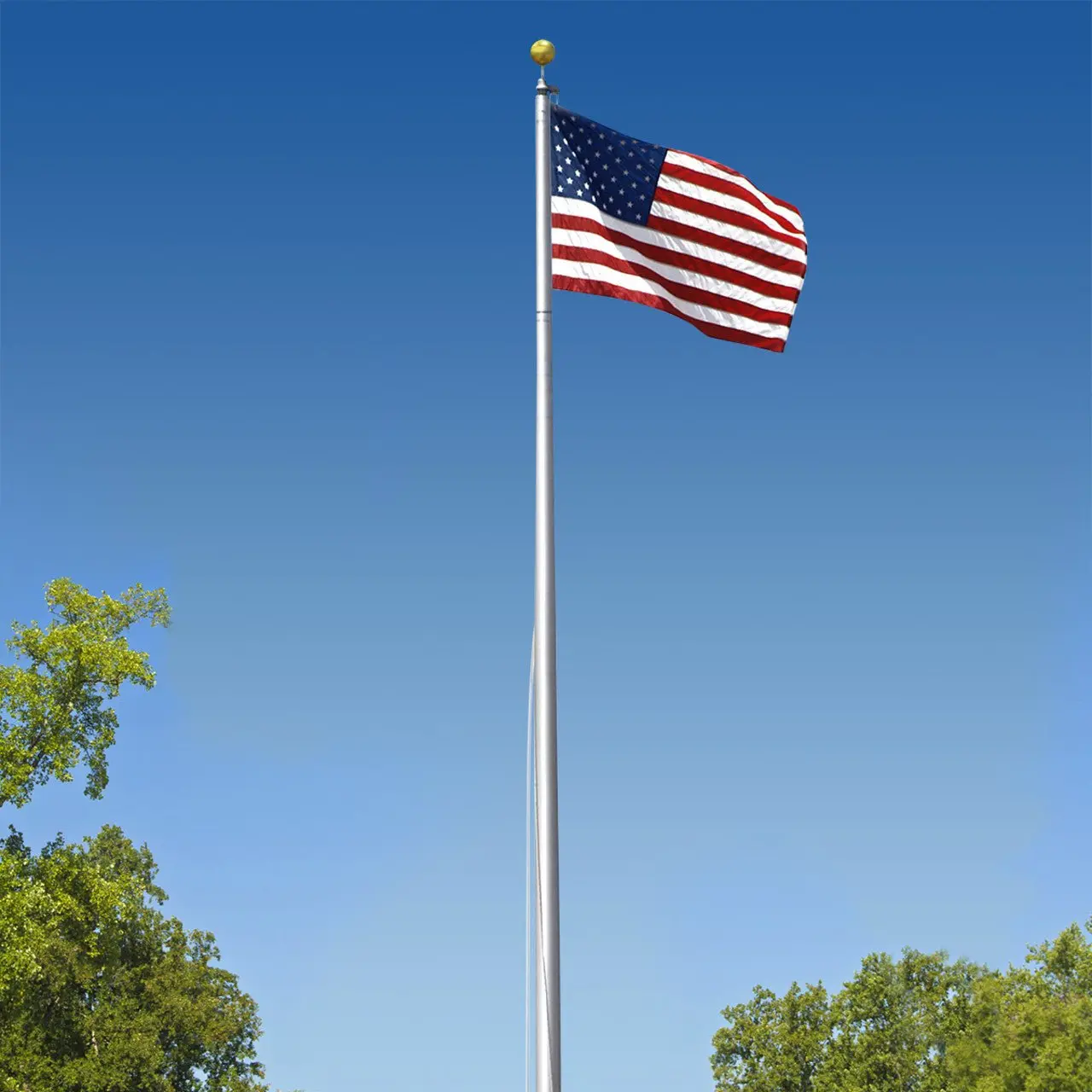 6-Section 25FT Aluminum Flagpole