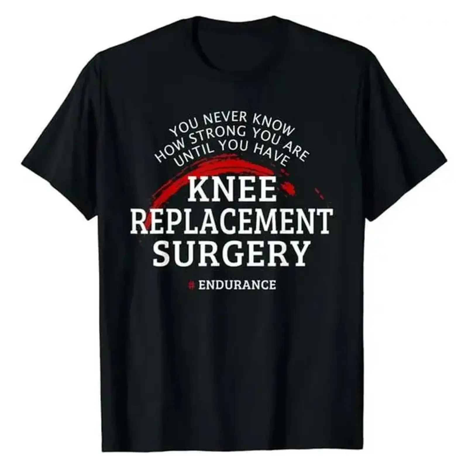 Premium Soft Cotton Unisex Knee Surgery Recovery Tee summervibes Patient Gift Sports & Outdoors